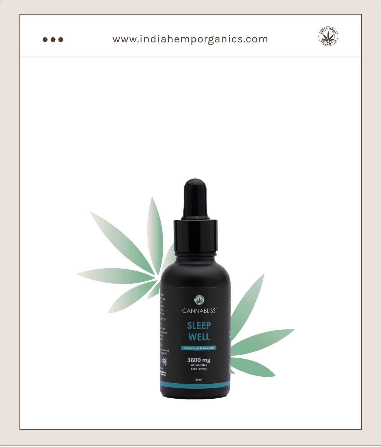 Ritambhara; Sleep Well Oil – India Hemp Organics