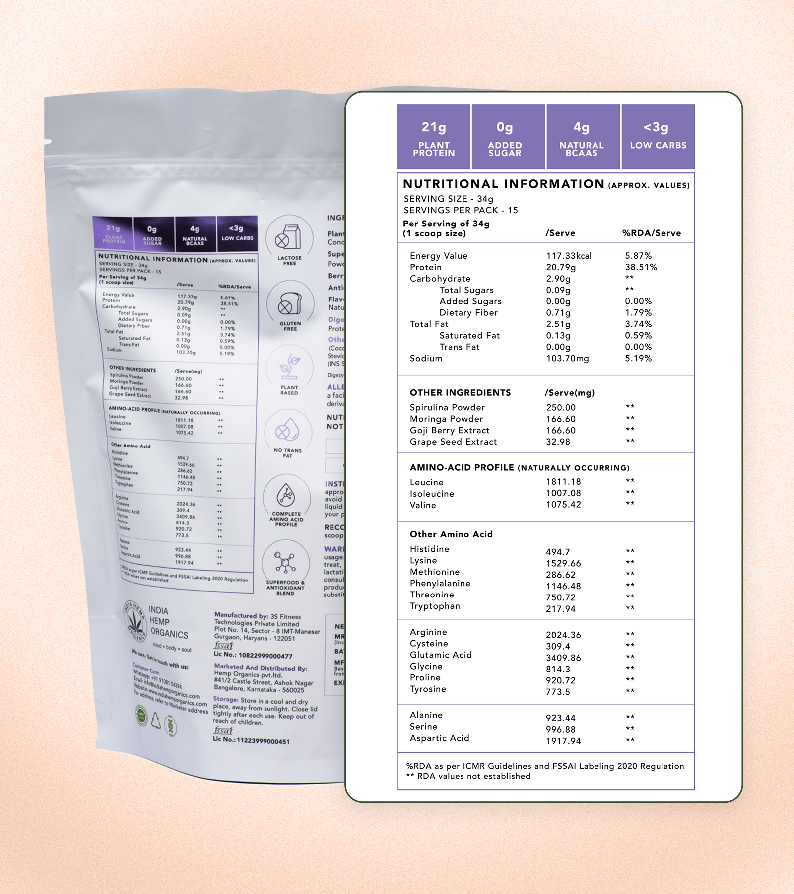 HEMP PROTEIN POWDER - CHOCOLATE HAZELNUT