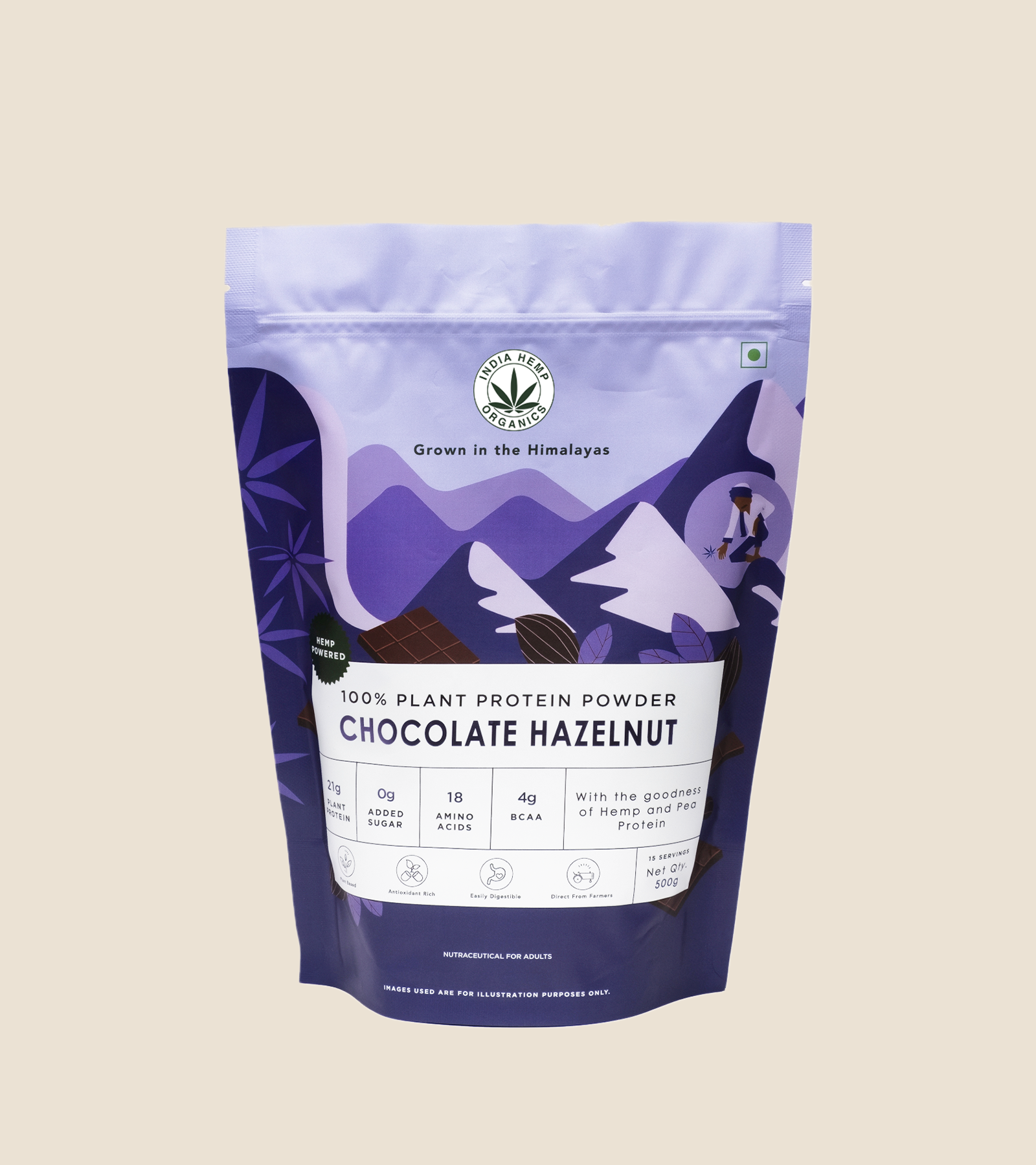 HEMP PROTEIN POWDER - CHOCOLATE HAZELNUT