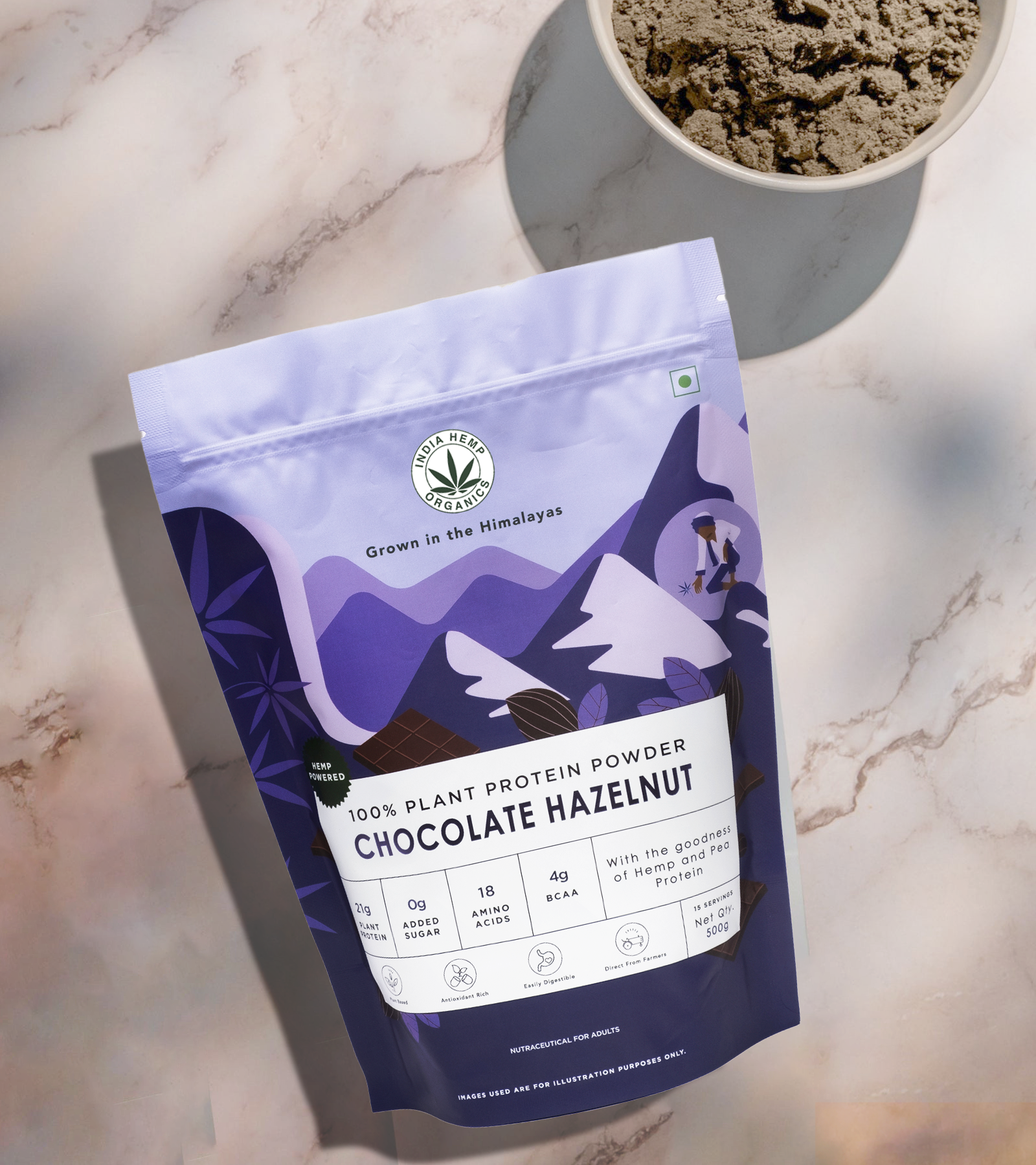HEMP PROTEIN POWDER - CHOCOLATE HAZELNUT